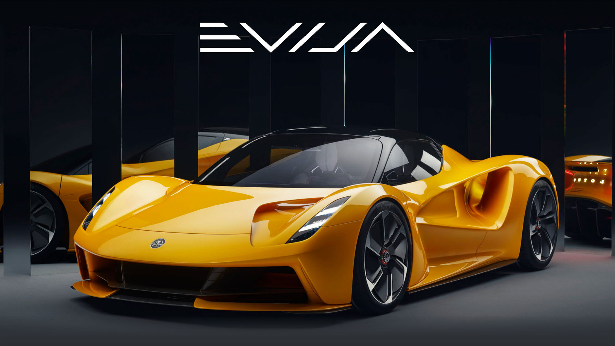 Lotus Evija All-electric Hypercar in Solaris Yellow