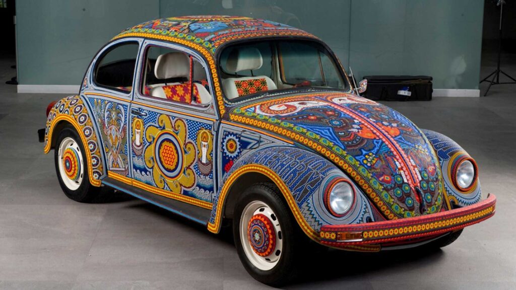 1990 Volkswagen Beetle Covered in Glass Beads