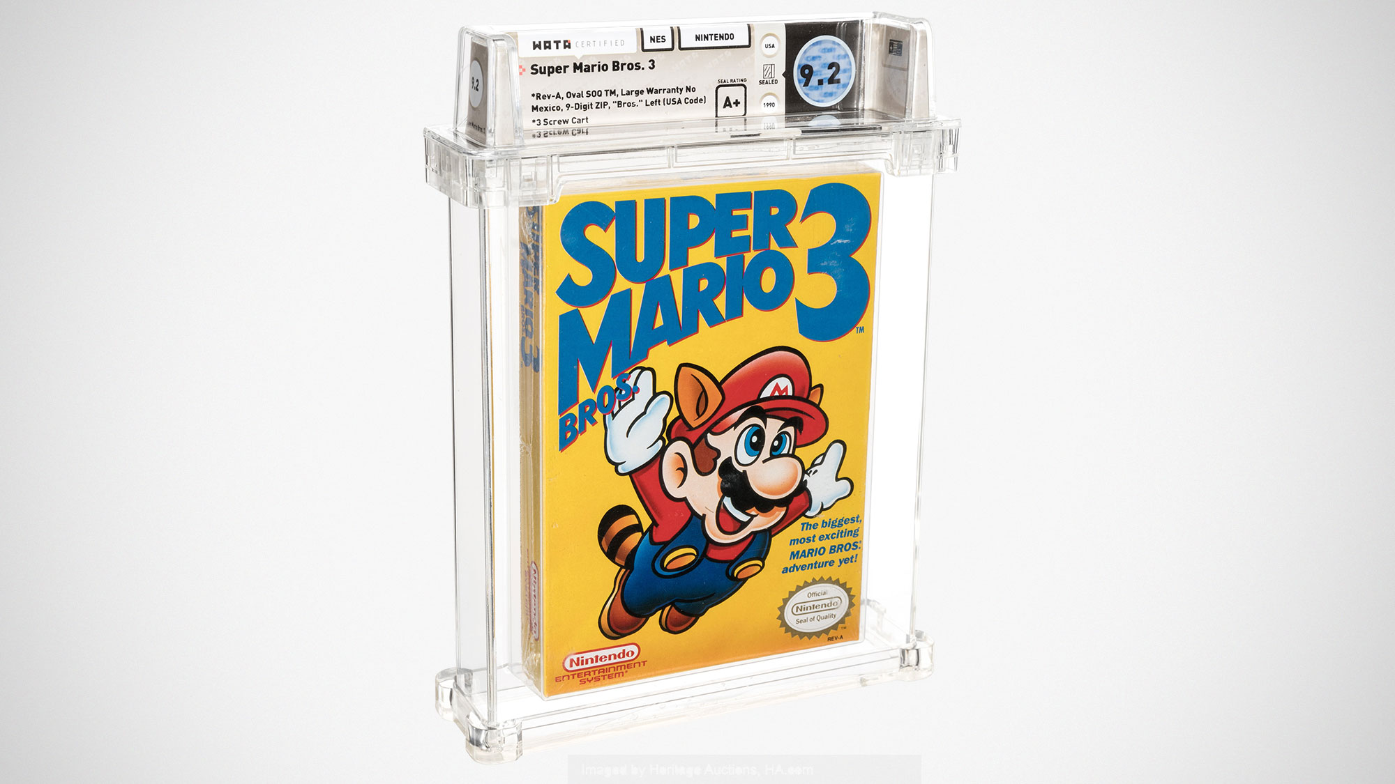 Sealed Super Mario Bros. 3 Sold for US$156K