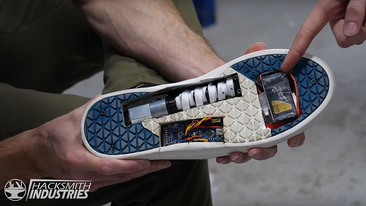 hacksmith self lacing shoes