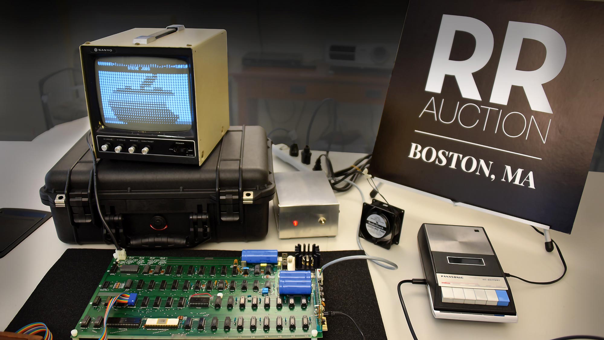 Apple-1 Computer with Box Signed by Steve Wozniak