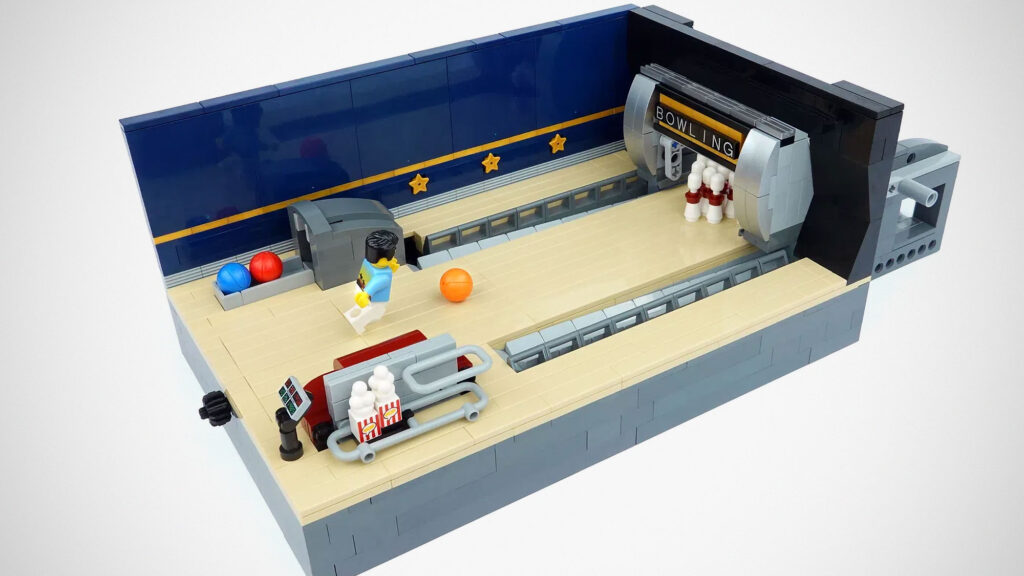 Proposed LEGO Ideas Bowling Alley Has Functional Pinsetter And Ball