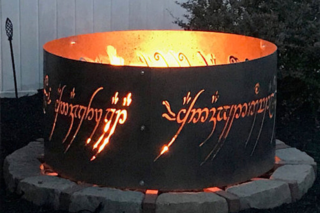 Lord of the Ring Fire Pit by Cutting Edge Steelwork