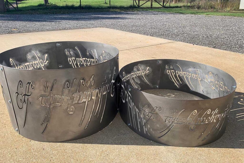 Lord of the Ring Fire Pit by Cutting Edge Steelwork