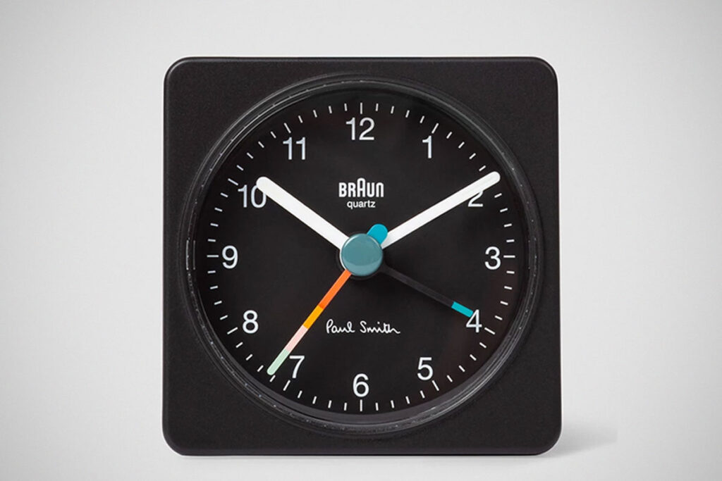 Paul Smith + Braun Travel Alarm Clock