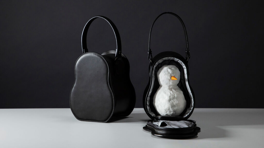 Snowman Leather Bag by Tsuchiya Kaban