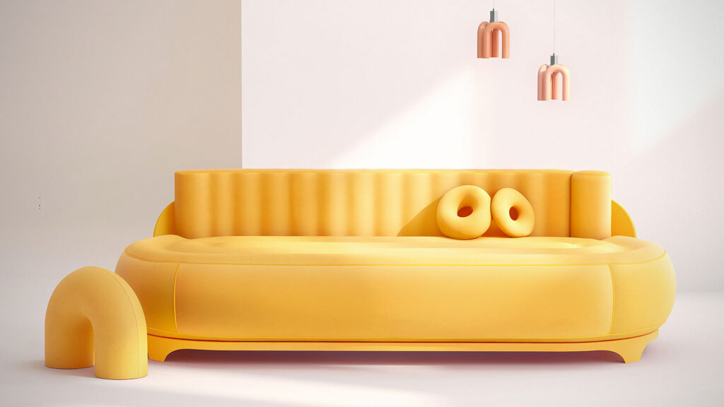Sofa with Built-in Massager by Dong Dong