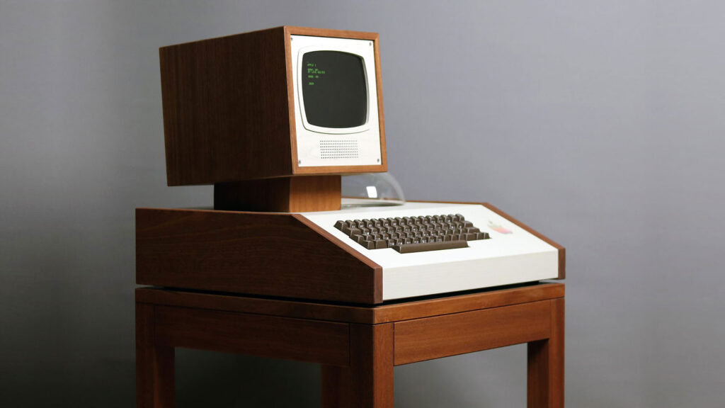 Custom Made Display Case for Apple 1 from 1976