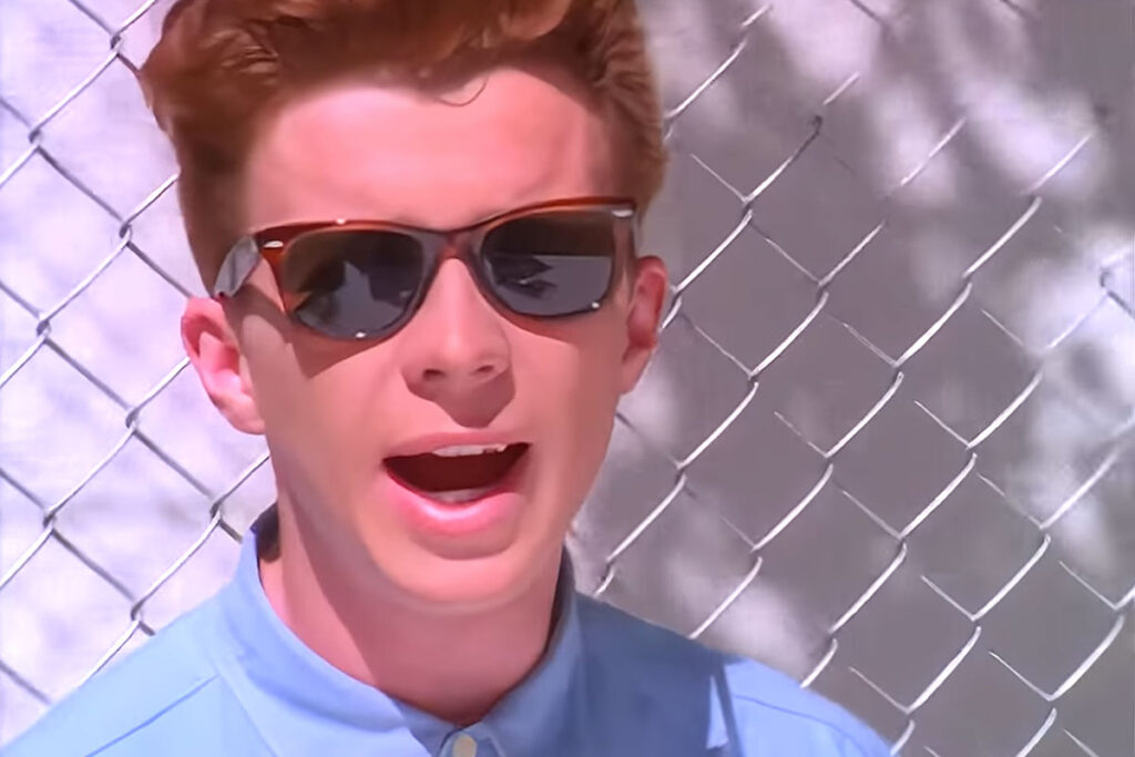 Someone Remastered Rick Astley's Never Gonna Give You Up Music Video In 4K -