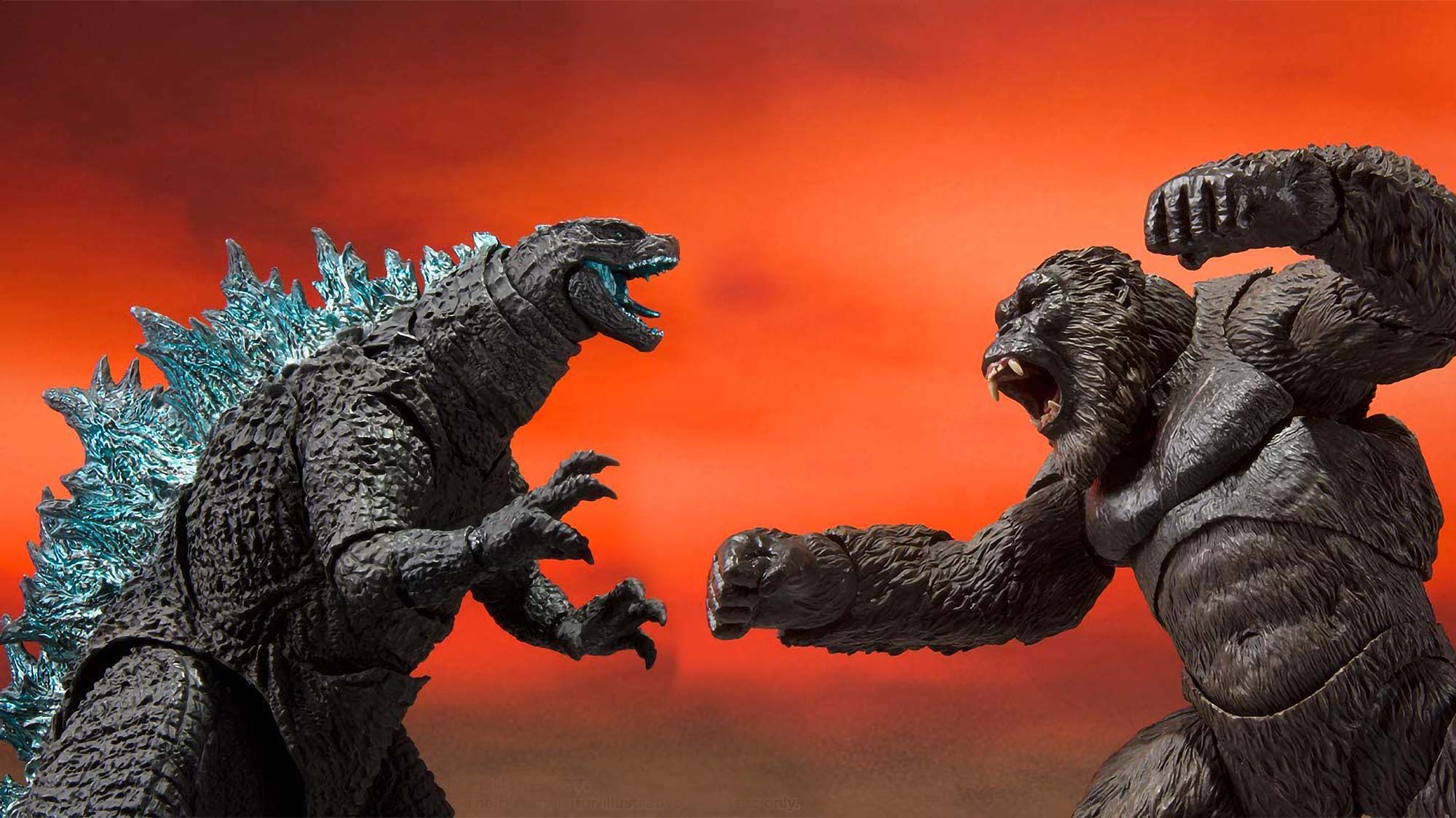 S.H.MonsterArts Godzilla vs. Kong Collectible Figures