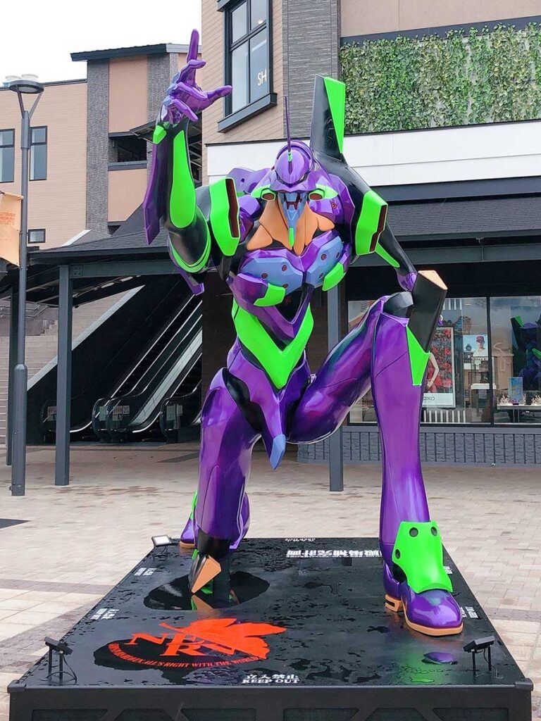 3-meter Tall Evangelion Statue Goes Up Japan