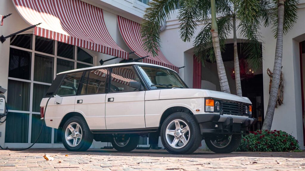 E.C.D. Automotive Design Tesla-powered Range Rover Classic