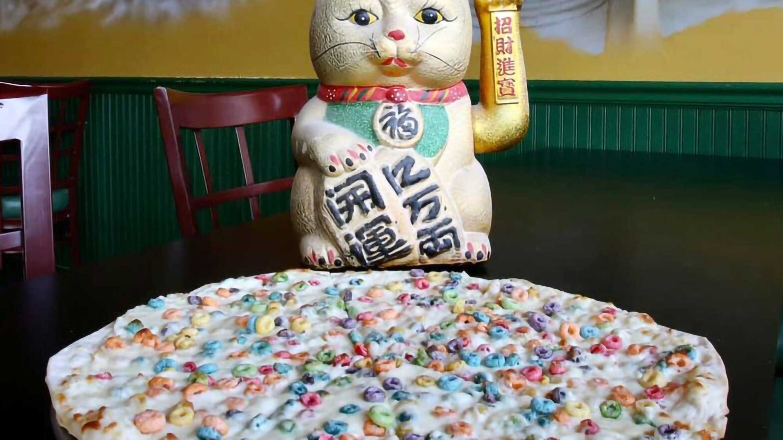 A Pizzeria In Iowa Is Serving Froot Loops Pizza For Breakfast. Yes