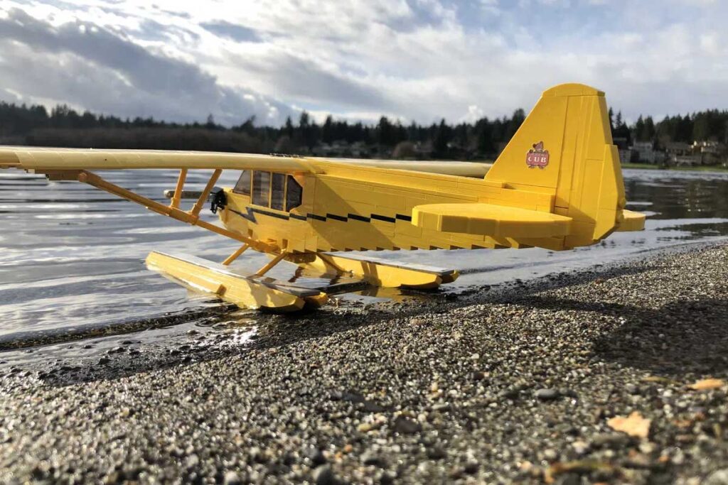 Check Out This Awesome LEGO MOC Of The Classic Piper J3 Cub On LEGO Ideas