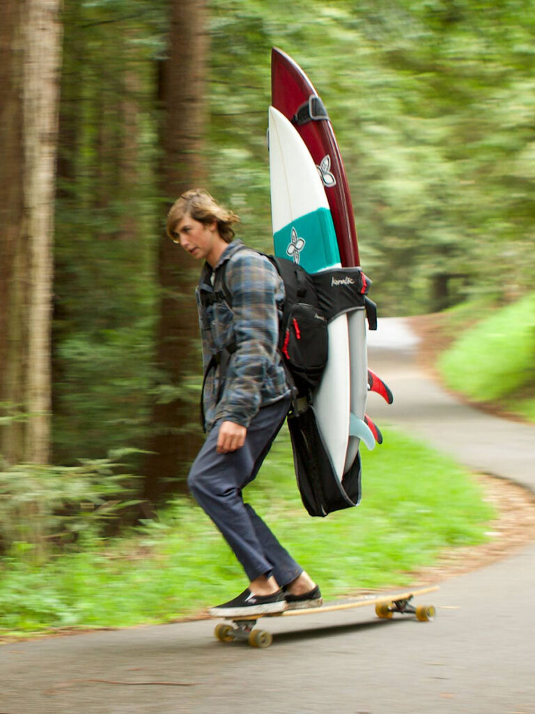 Surfboad Design Backpack Keep Your Surfboard Off Your Hands With The Koraloc Surfboard-carrying ...