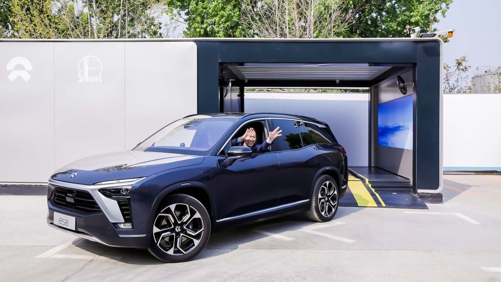 NIO Power Swap Station 2.0 in Beijing