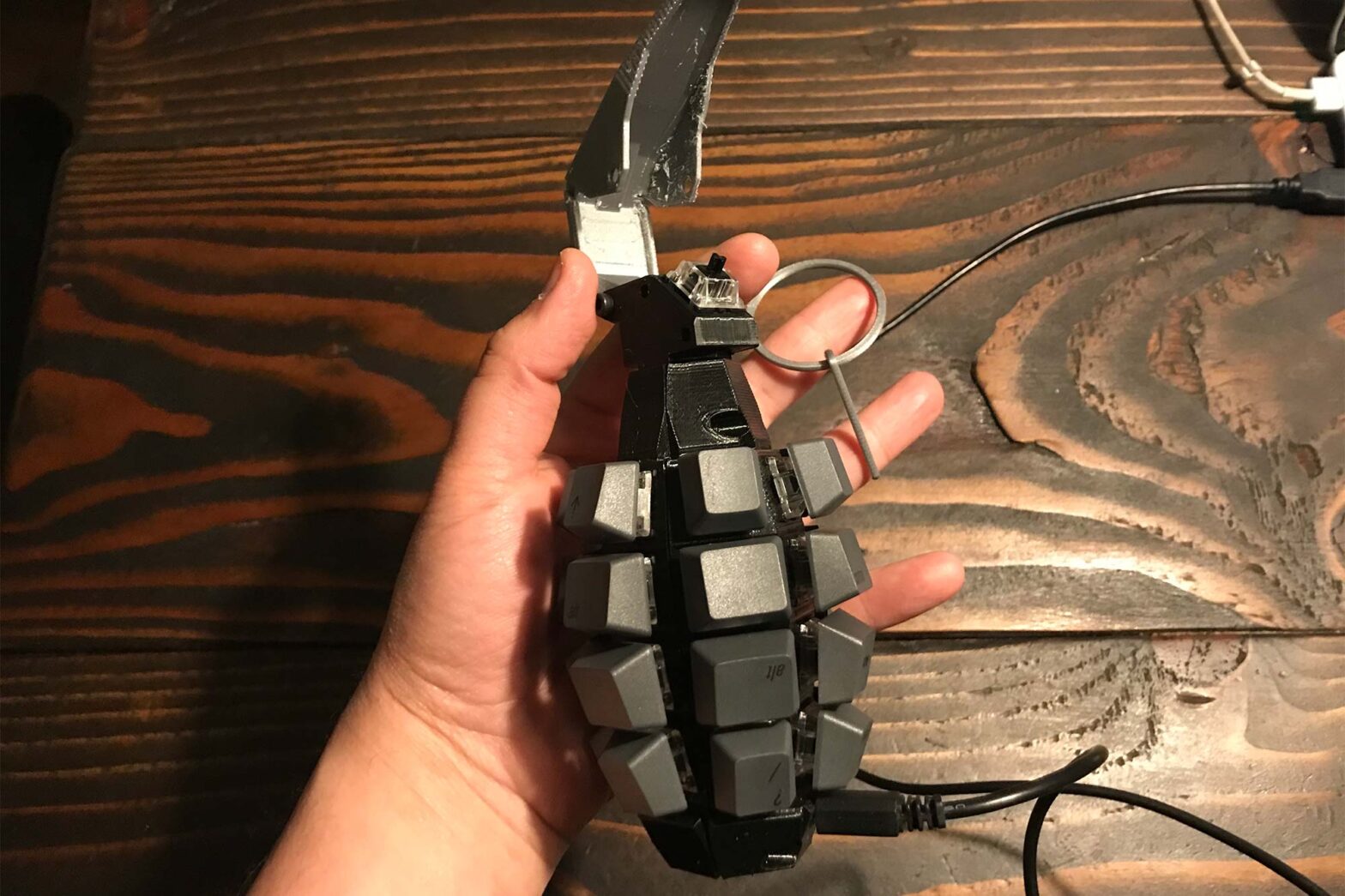 Grenade Keyboard Because, In This Day And Age, Words Could Be Weapons Too