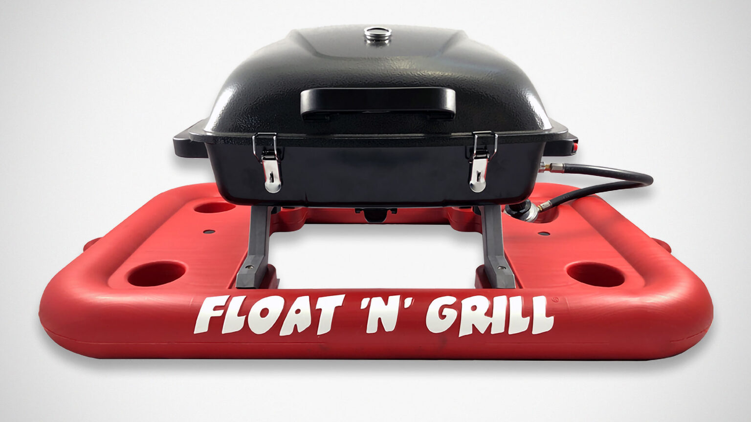 Float ’N’ Grill Portable Propane Grill Lets Your BBQ On The Water Because, Why Not?