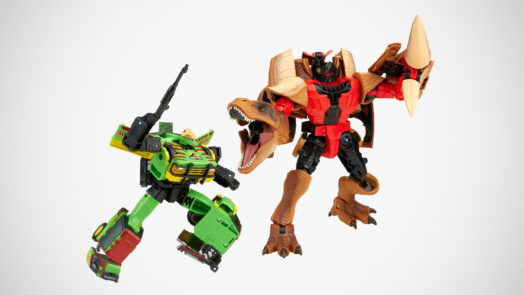 Jurassic Park x Transformers Transforming Action Figure Set