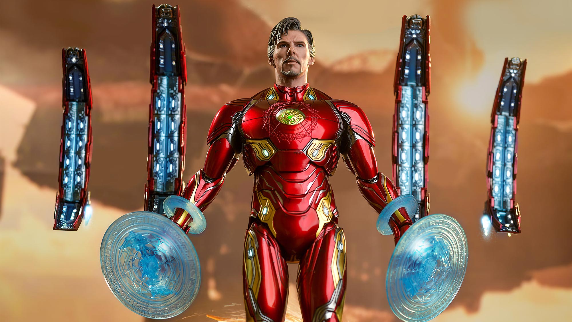 Figurina Iron Studios MiniCo: Avengers Endgame (Doctor Strange), In Vinile, Da Collezione, Ufficiale, Dipinta A Mano