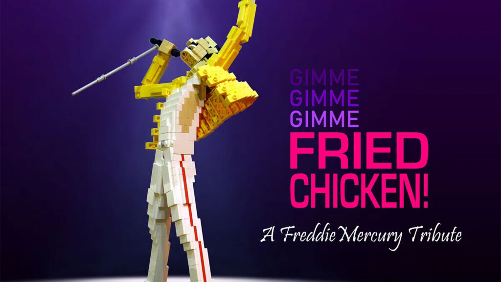 LEGO Freddie Mercury Sculpture by Ochre Jelly