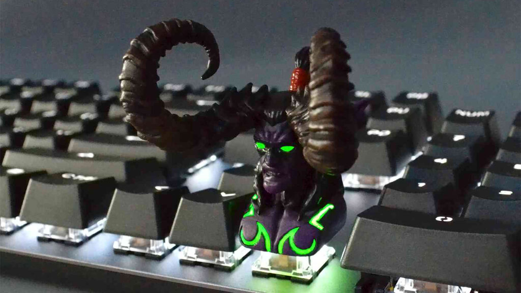 World of Warcraft Illidan Design Resin Backlit Keycap