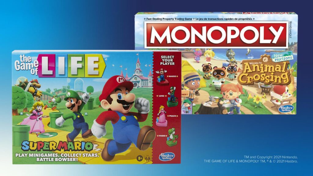 Hasbro x Nintendo Board Games