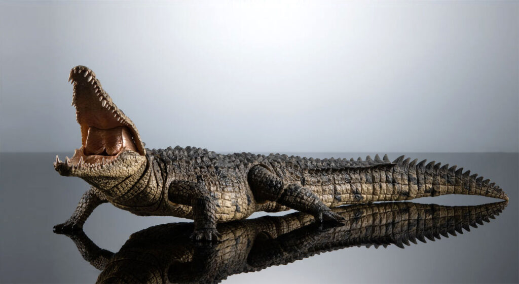 Bandai Ikimono Encyclopedia Ultimate Nile Crocodile Model Kit