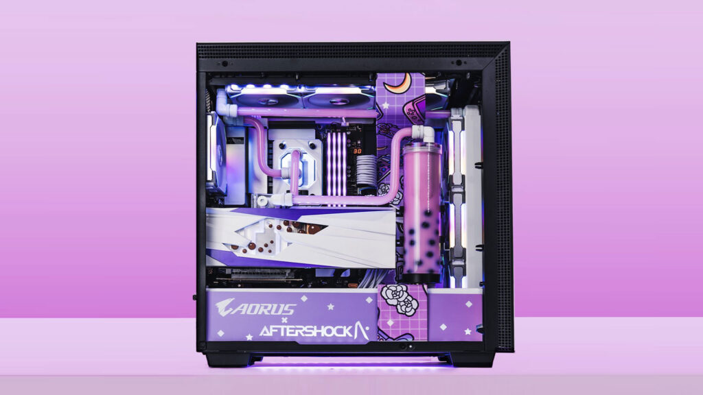 AORUS x Aftershock Bubble Tea-themed PC