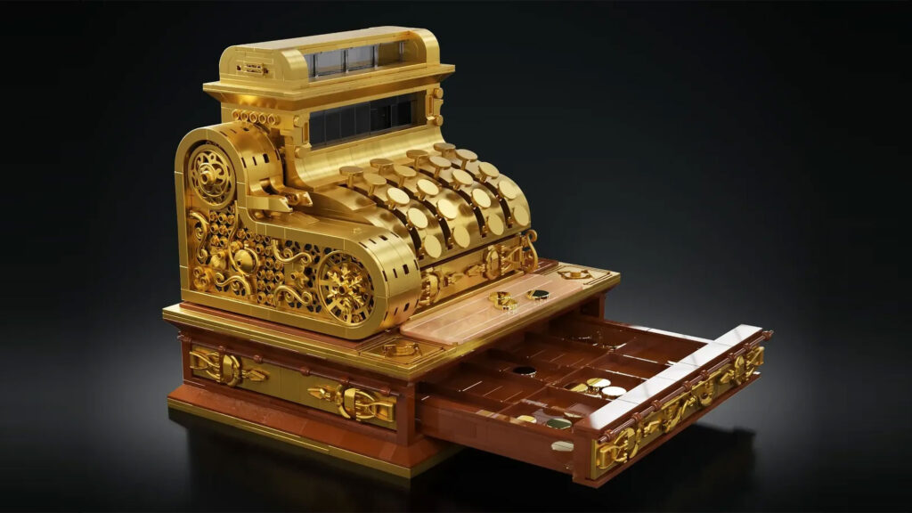 Antique Cash Register LEGO MOC by dimexart