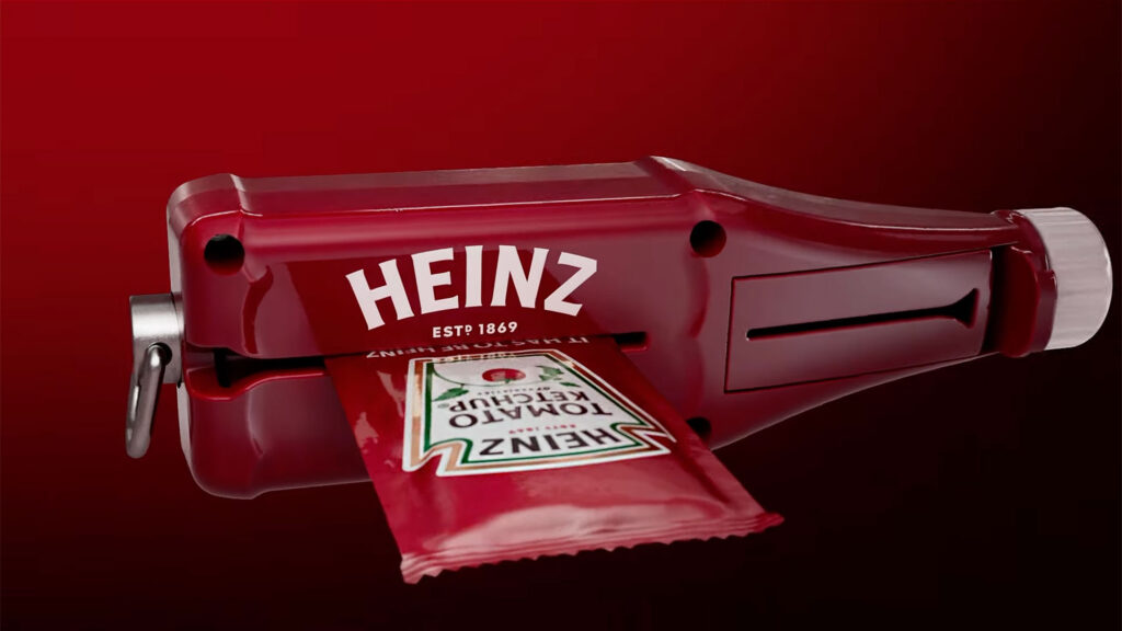 Heinz Packet Sauce Roller