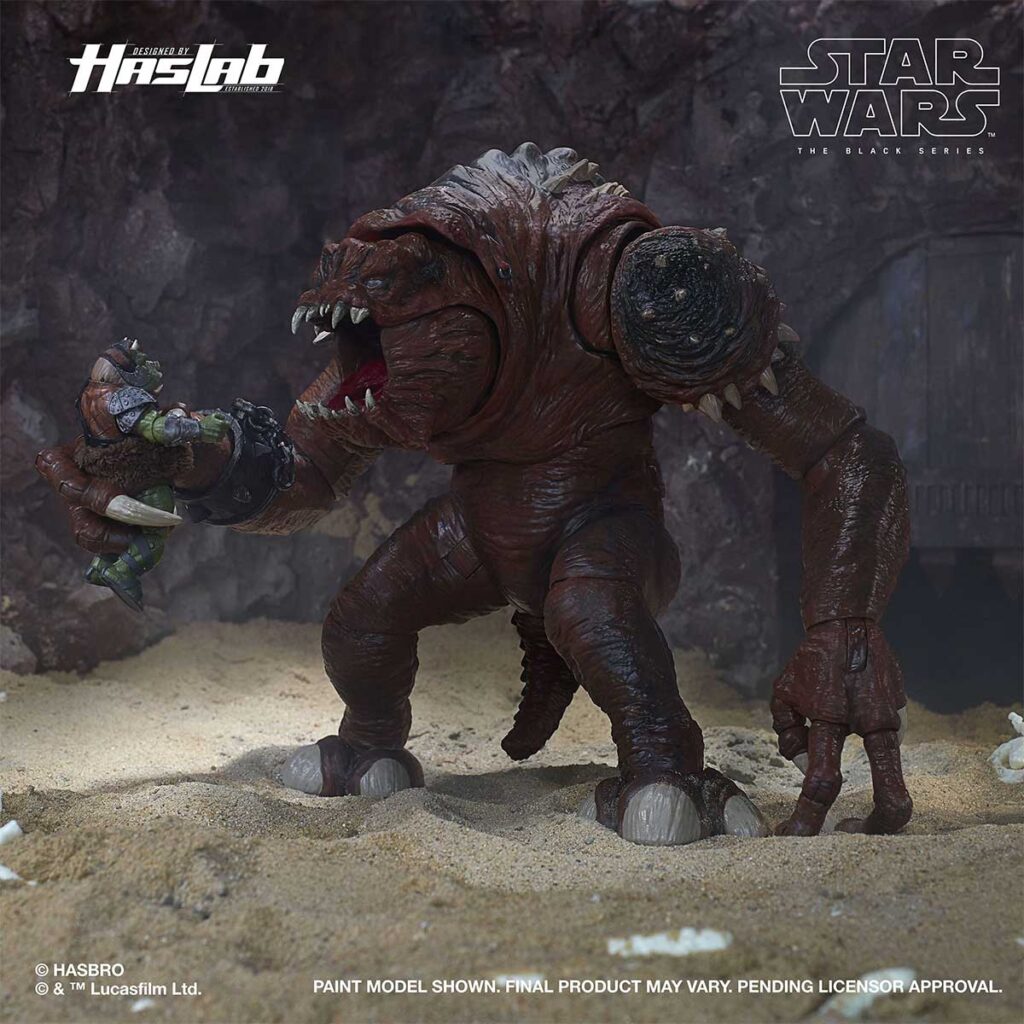 Shadow Rancor HasLab Star Wars The Black Series Rancor With Colors Looks Really ...