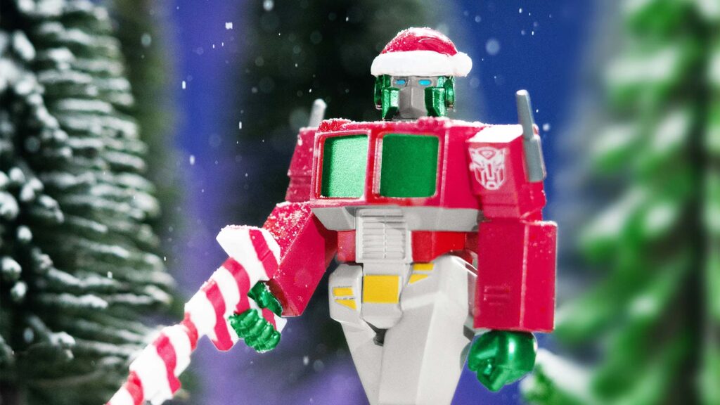 Super7 Transformers ReAction Figure Optimus Santa