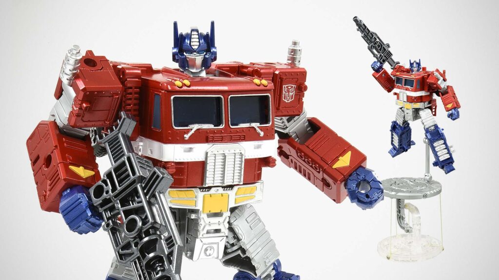 Transformers Masterpiece Optimus Prime with Tenseg Base