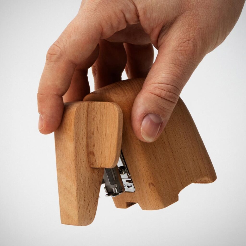 Forget About Regular Staplers Because Wooden Elephant Stapler Is A Thing