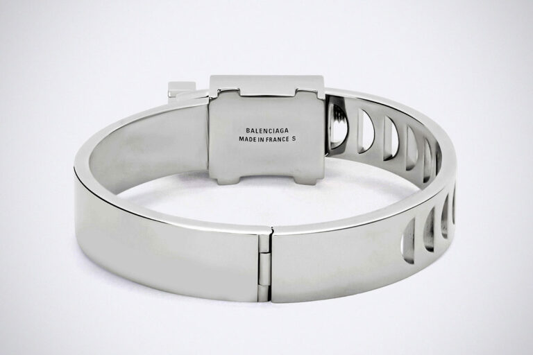 Balenciaga Tool Bracelet In Silver The Luxury Host Clamp For Your Wrist