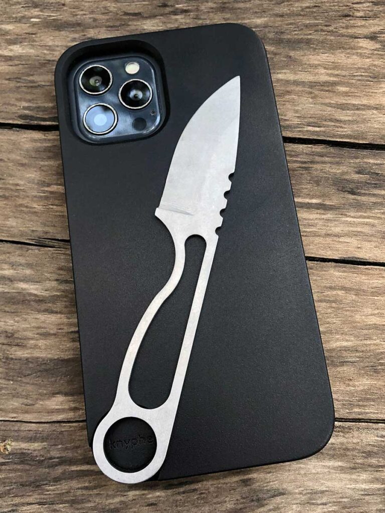 Knyphe Is A Unique Phone Case That Is Also A Stealth For A Pocket Knife