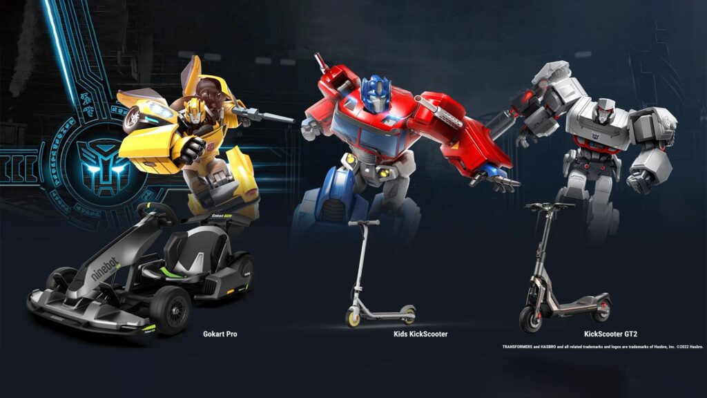 Segway x Transformers Gokart Pro and Kickscooters