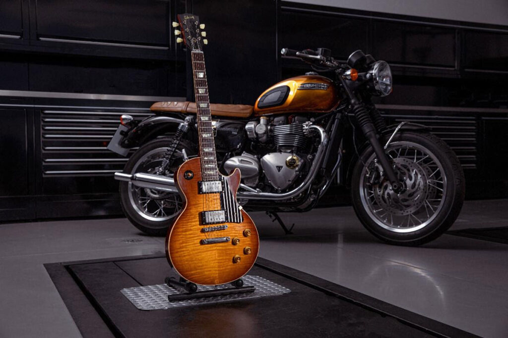 Triumph Motorcycles & Gibson Custom Guitar and Motorcycle