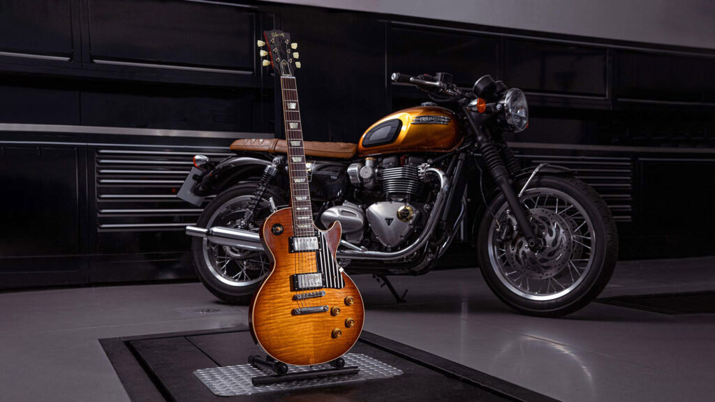 Triumph Motorcycles & Gibson Custom Guitar and Motorcycle