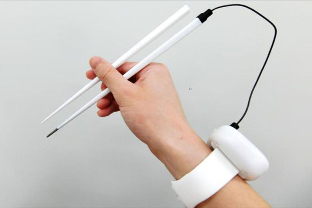 Electrified Chopsticks Add Salty Taste To Food