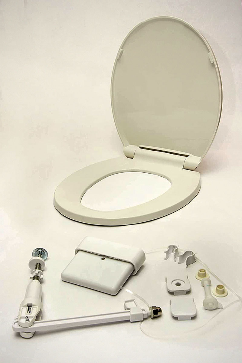 Flush Down Automatic Toilet Seat Closer