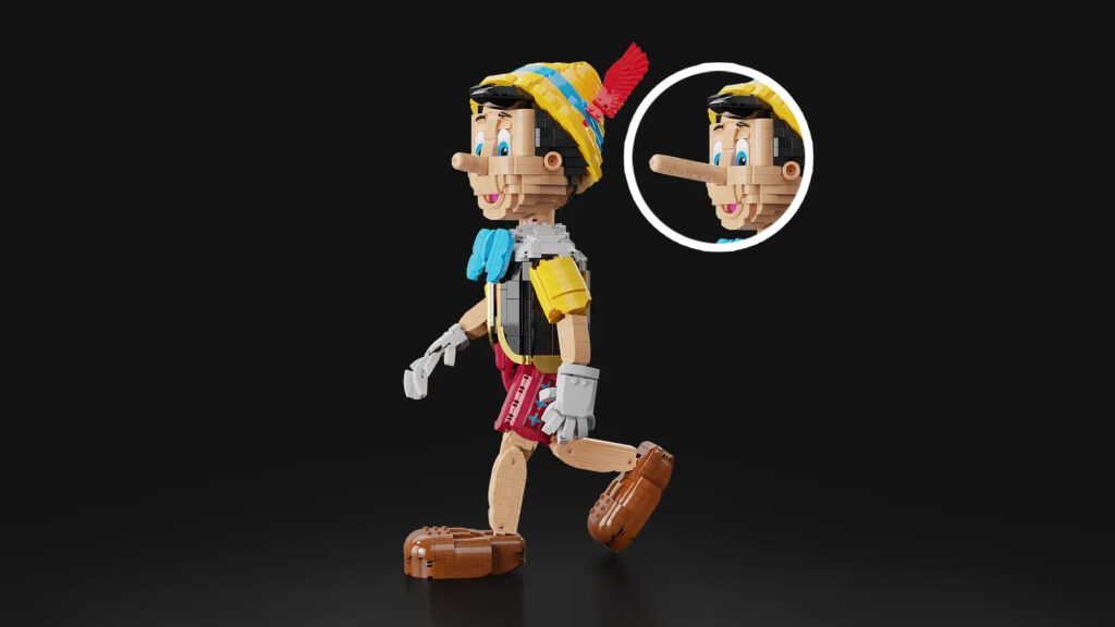 LEGO Ideas Pinocchio with Growing Nose