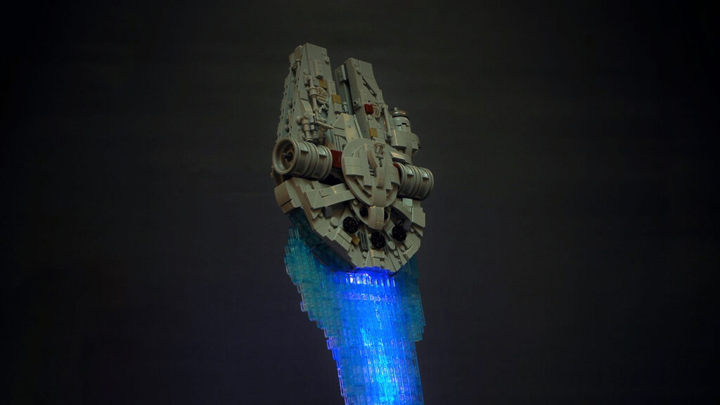 Micro Scale LEGO Millennium Falcon Blast Off