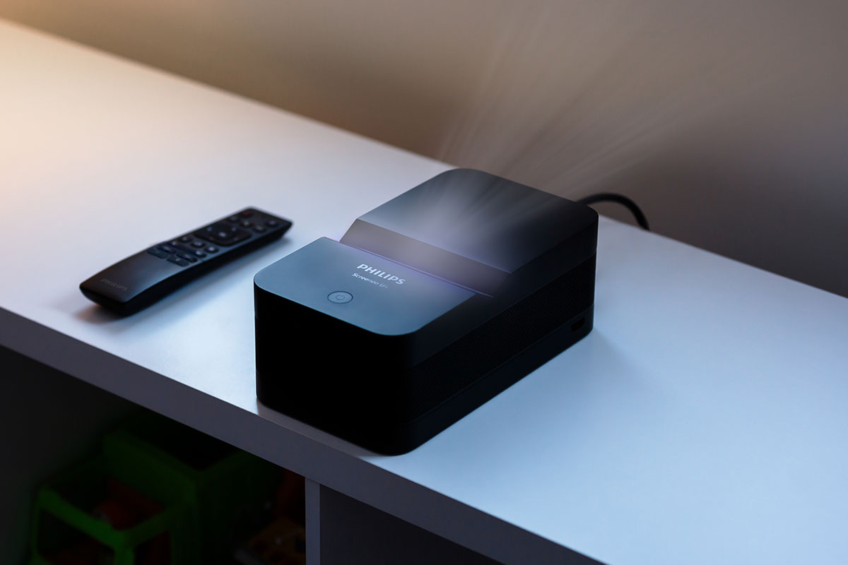 Philips Screeneo U4 Ultra Short Throw Projector Compact, Near, And Big