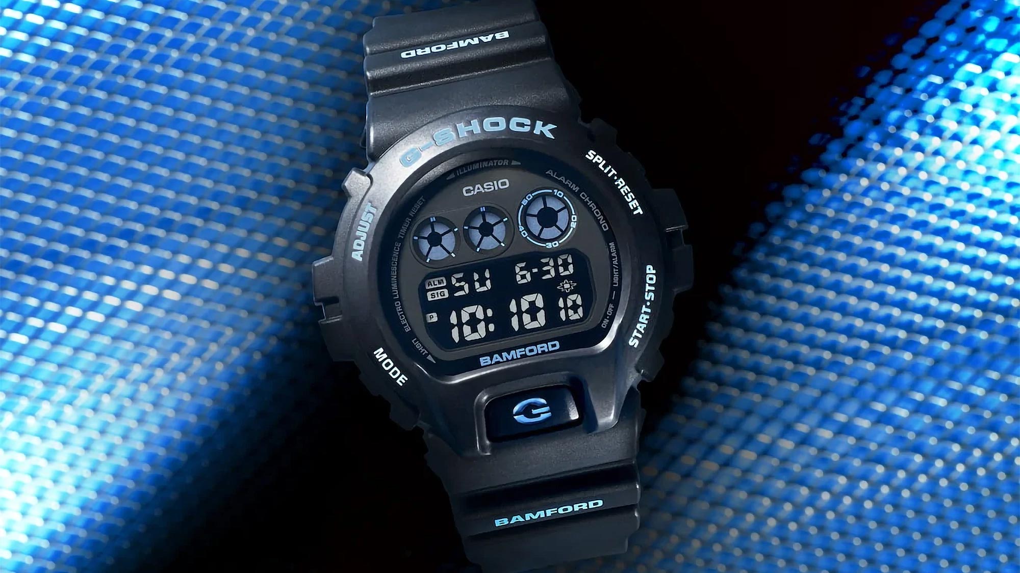 BAMFORD x CASIO G-SHOCK DW-6900BWD | angeloawards.com