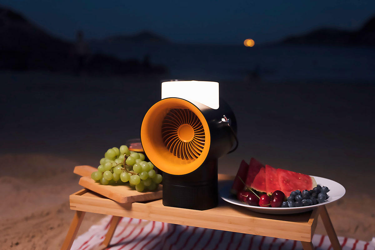 Perfect Camping Gadget ChillZ Pro Portable Fan With Bluetooth Speaker