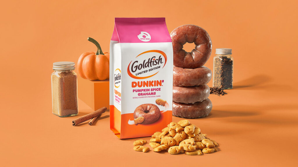 Limited-edition Goldfish Dunkin’ Pumpkin Spice Grahams