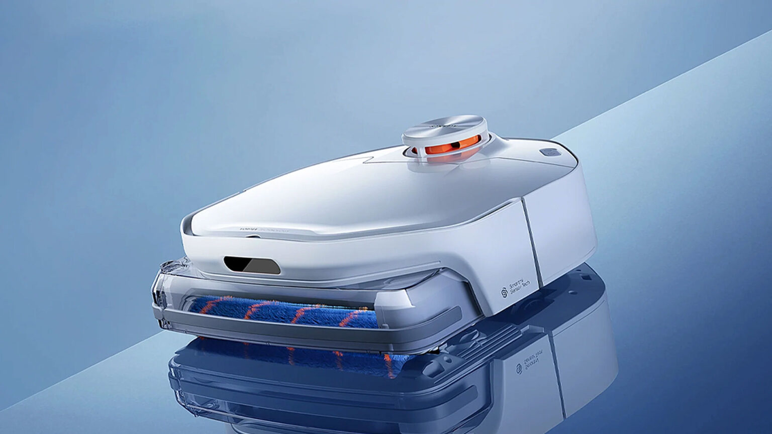 Smartmi A1 Robot Vacuum Vacuums, Mops, And Cleans The Mop Roller