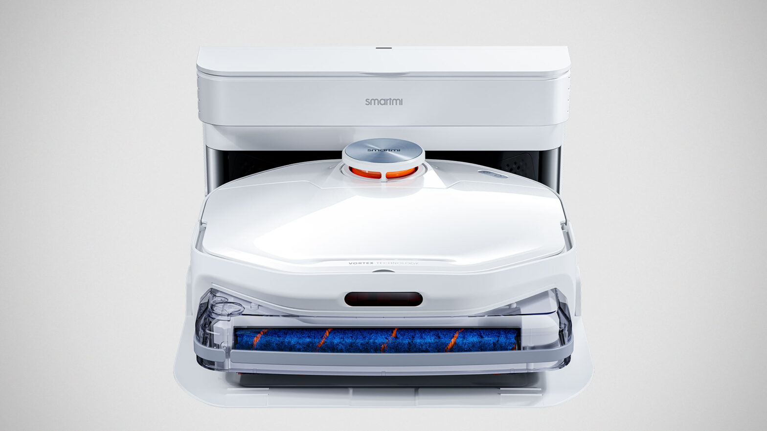 Smartmi A1 Robot Vacuum Vacuums, Mops, And Cleans The Mop Roller Simultaneously